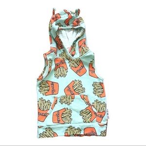 PURL LAMB The Hoodie Company Organic Cotton Vest Sz 3/4 T